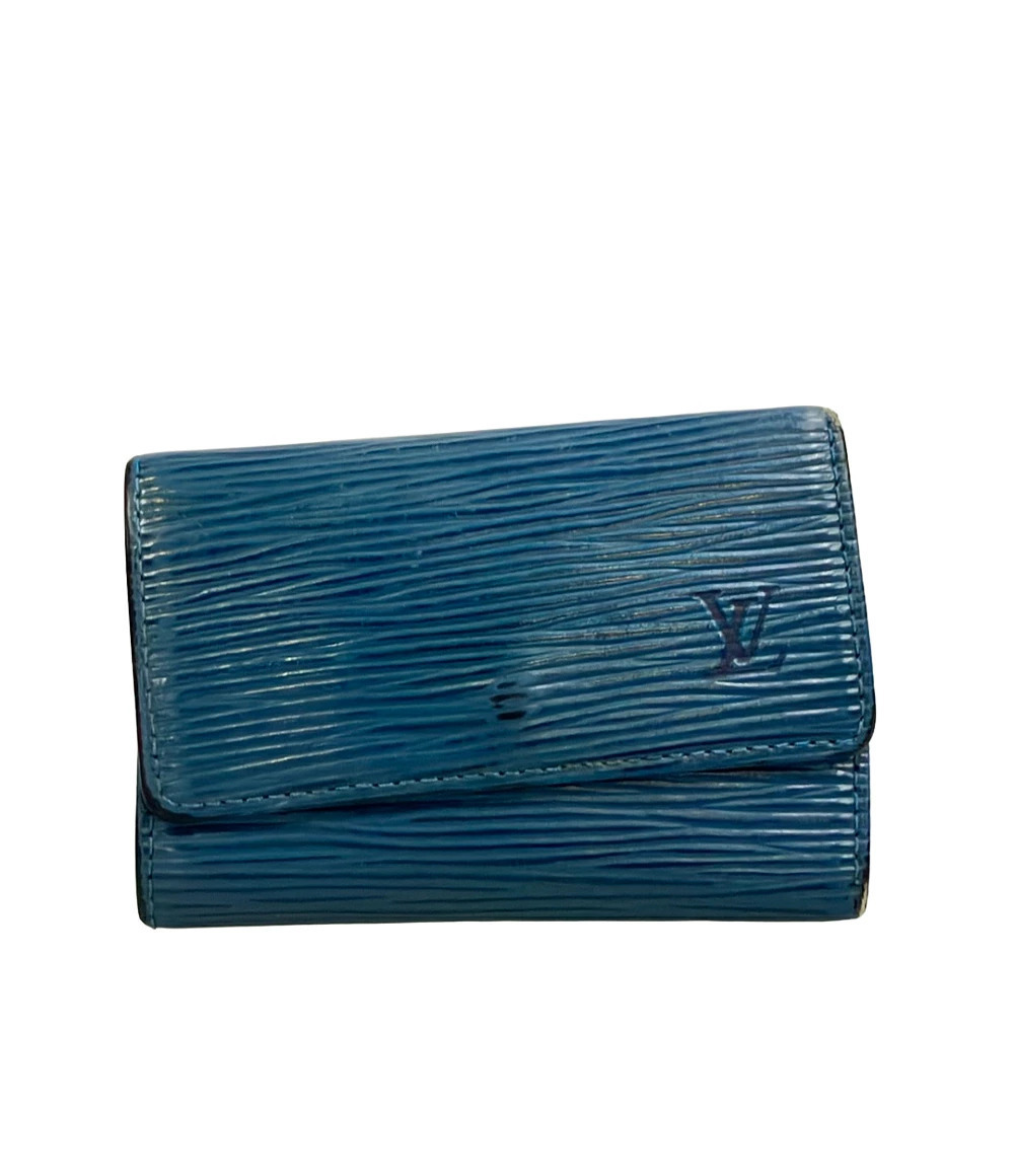 Louis Vuitton Case Multicles Wallet Epi Leather Blue